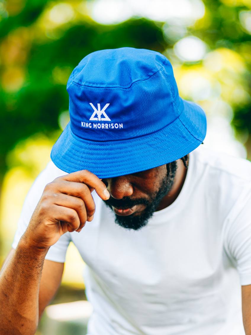 Blue & White Bucket Hat