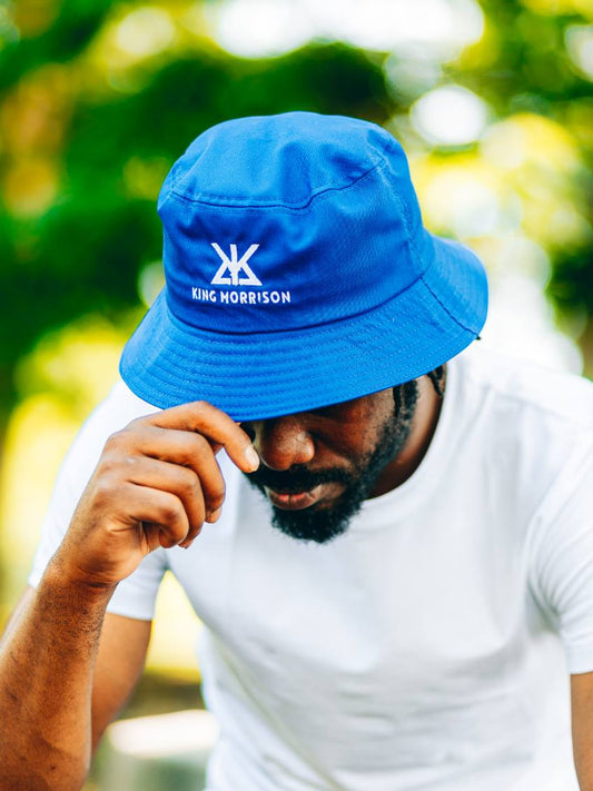 Blue & White Bucket Hat