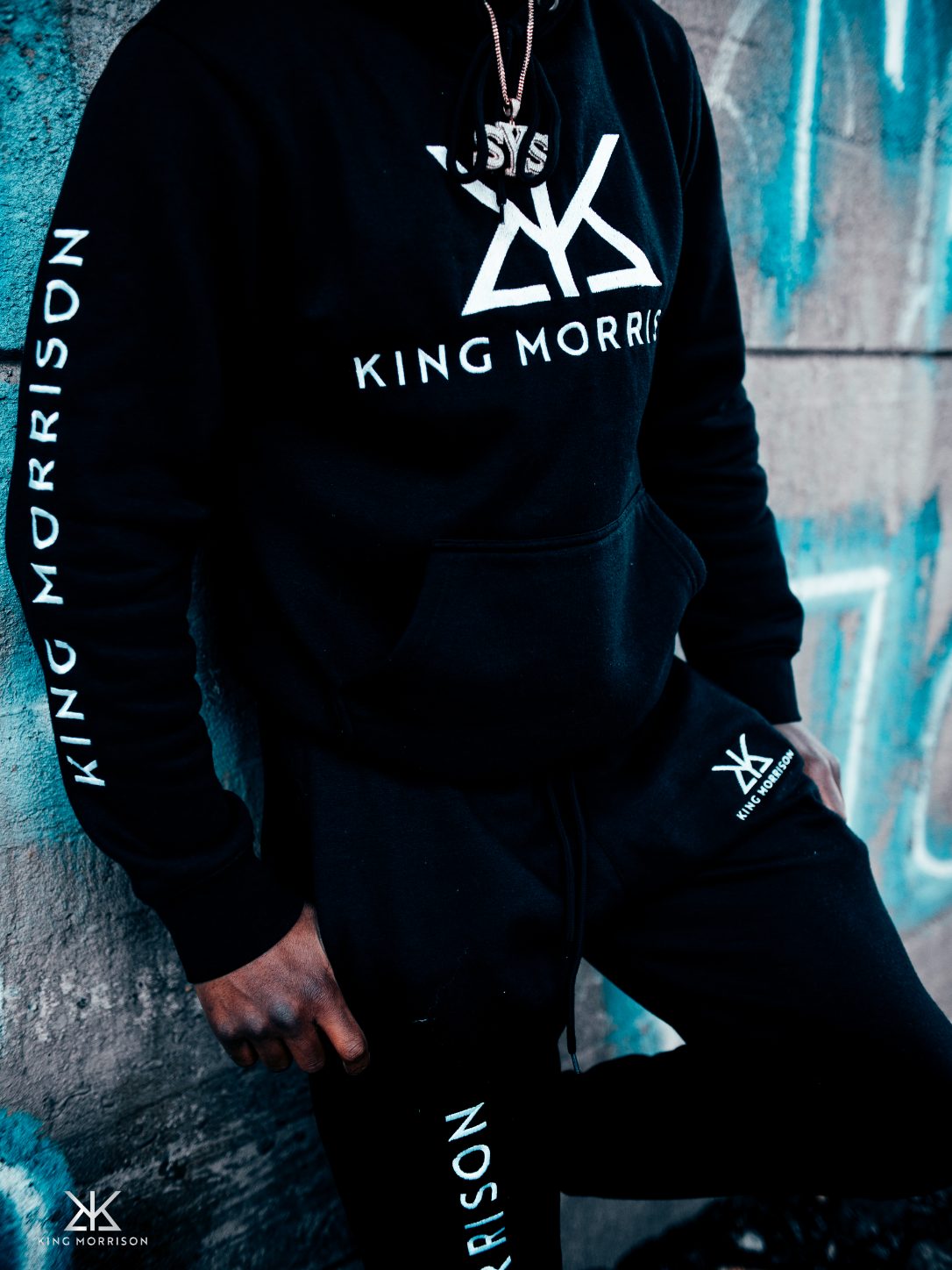 Black KM Signature Sweatsuit